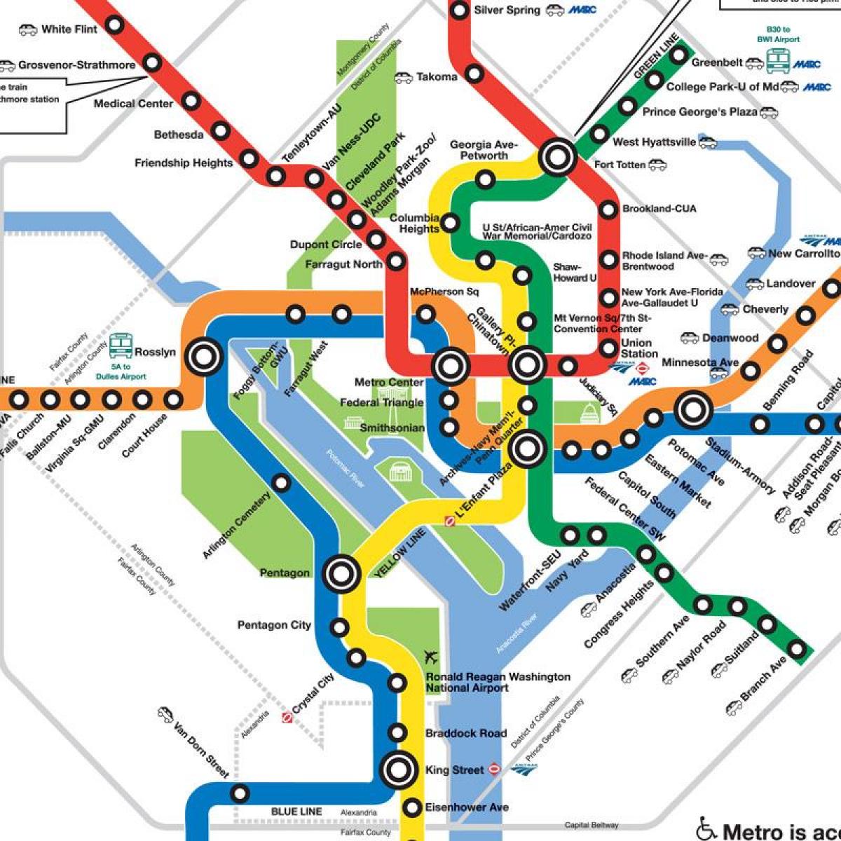 novo dc metro zemljevid