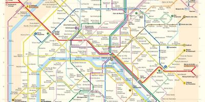 Washington dc metro zemljevid z ulice