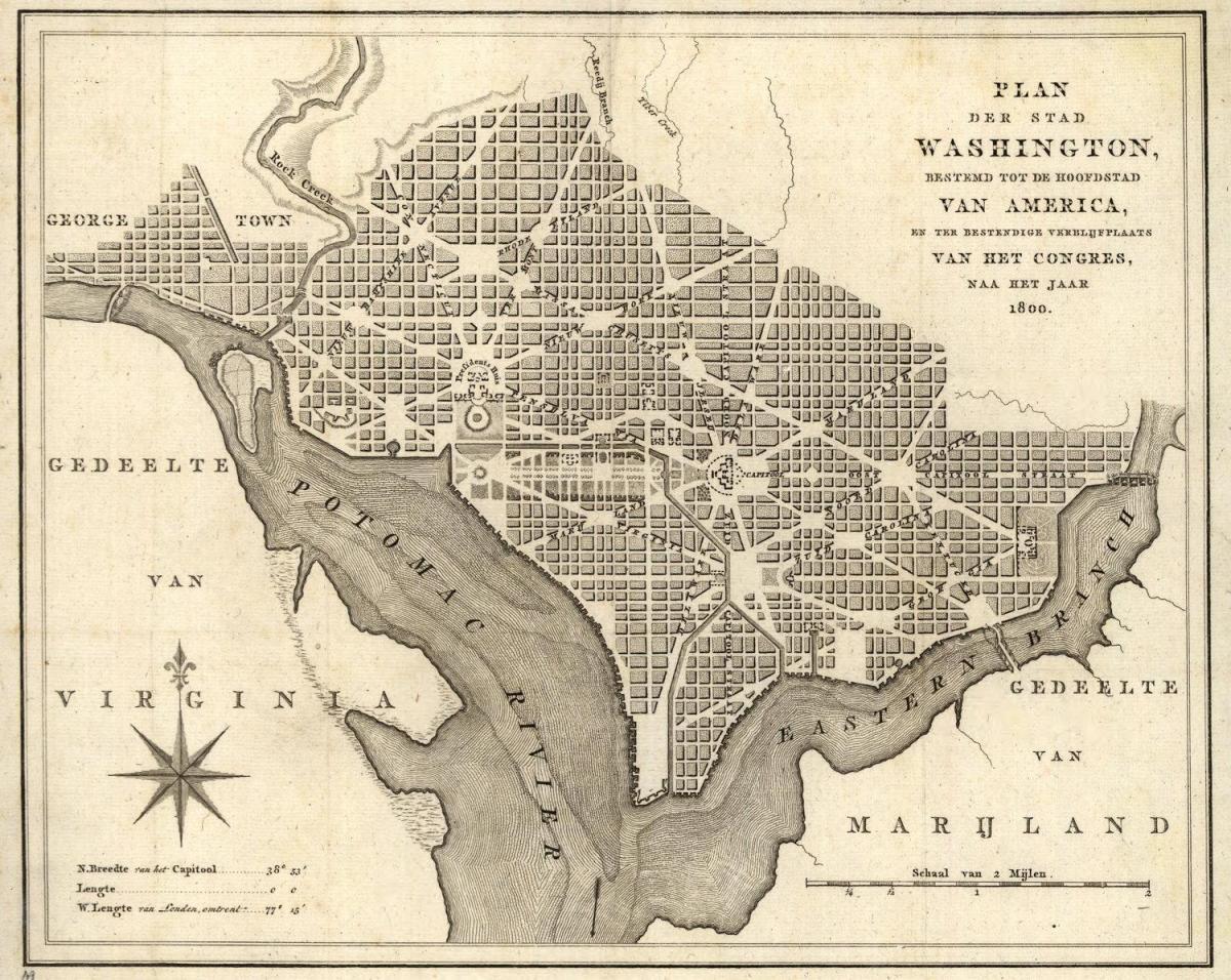 zemljevid zgodovinski zemljevid washington dc