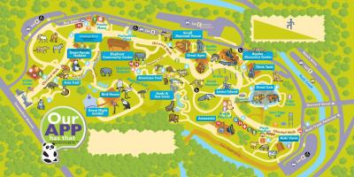 Washington živalskem vrtu zemljevid