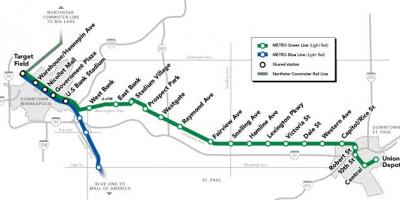 Green line dc metro zemljevid