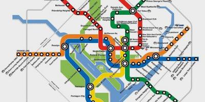 Dc metro zemljevid načrtovalec