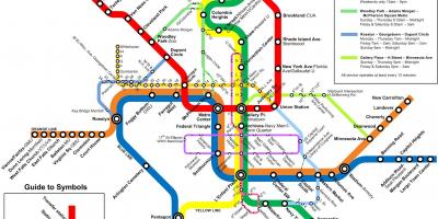 Washington metro, avtobus zemljevid