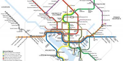 Washington tranzit zemljevid