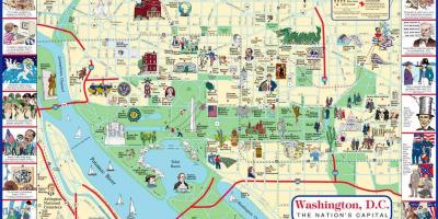 Washington dc zemljevid