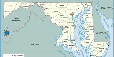 Maryland dc zemljevid